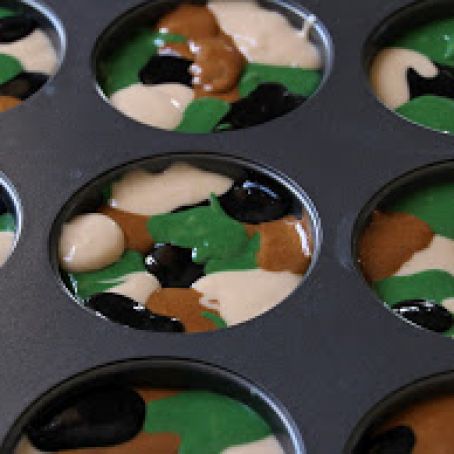 Camouflage Cupcake